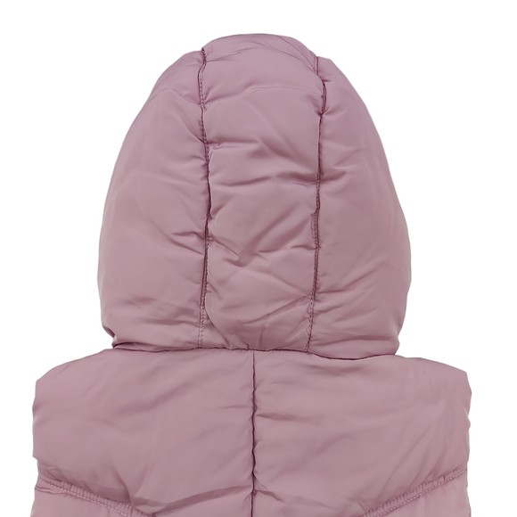 Aeropostale Puffer Vest Womens Small Mauve Insulated Winter Warmer Sherpa - Picture 7 of 12